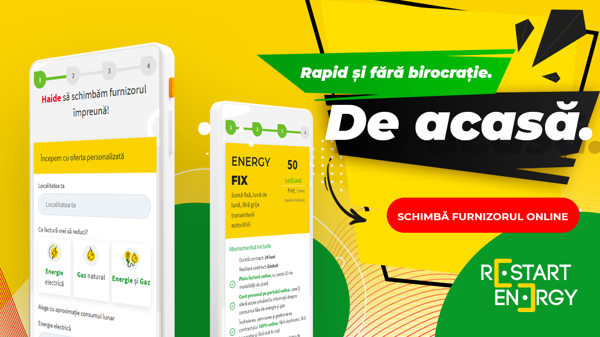 Facturi mai mici la energie și gaz cu Restart Energy Evenimentul Zilei