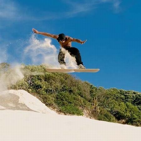 Surfing in desert