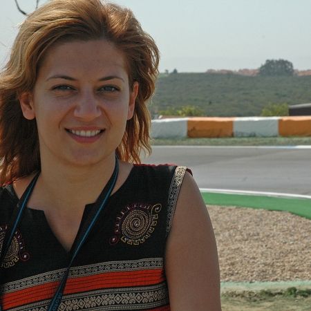 Amalia Enache, la cursa Moto GP de la Estoril