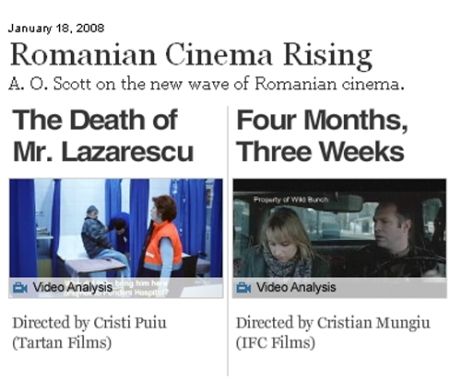 „New York Times“, despre regizorii români