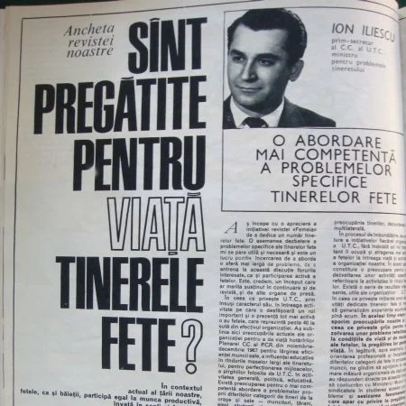 Învăţăturile lui Ion Iliescu către românce, de 8 Martie 1968