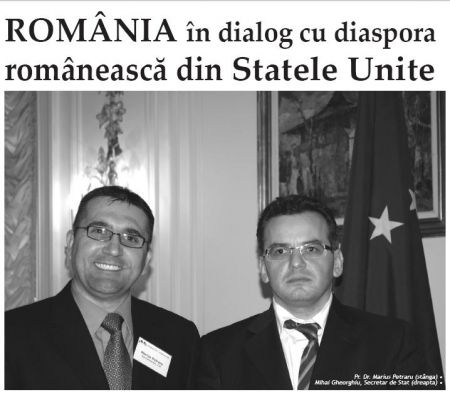 Romania, in dialog cu diaspora romaneasca din Statele Unite