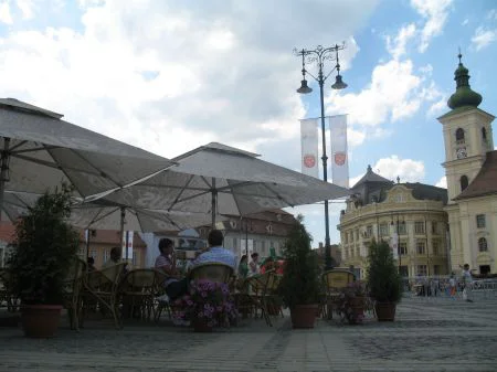 Umbrelele din Sibiu, fără reclame