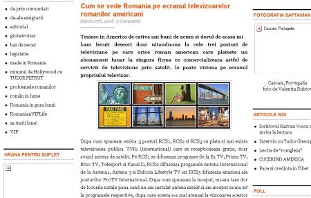 Cum se vede Romania pe ecranul televizoarelor romanilor americani