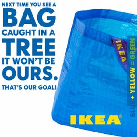 IKEA renunţă la pungile din plastic