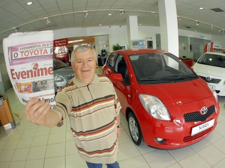 Prima Toyota Yaris de la concursul EVZ, câştigată de un braşovean