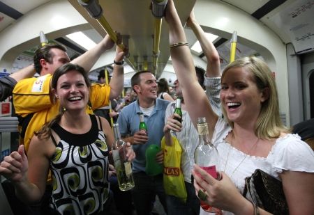 Ultimul păhărel în metroul londonez