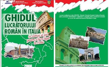 A apărut "Ghidul lucrătorului român în Italia 2008"