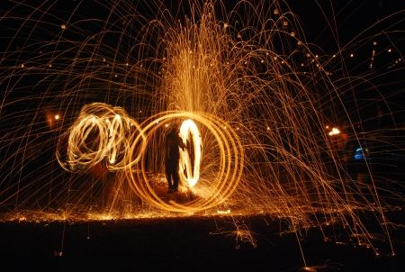 Baie de lumină în Parcul Carol