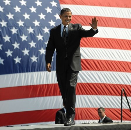 Barack Obama a ajuns cu trenul la Washington