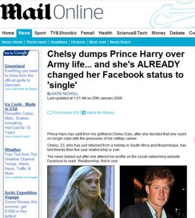 Chelsy l-a părăsit pe Prinţul Harry