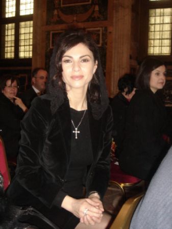 Ramona Bădescu, în vizită la Papa