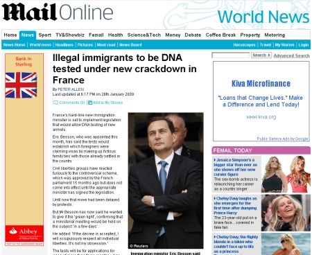 Teste ADN pentru identificarea imigranţilor, în Franţa