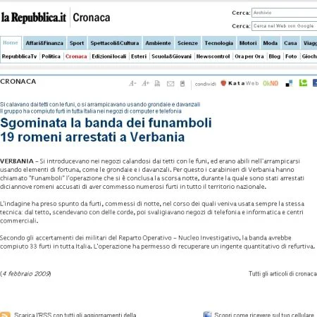 Bandă de români, arestată în Italia