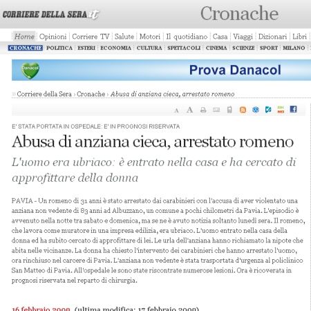 Zidar român, arestat în Italia pentru viol