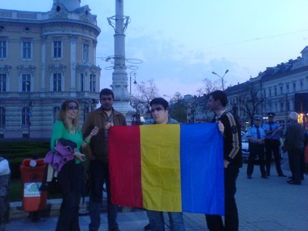 „Libertate pentru Moldova” şi lumânări aprinse, la Arad