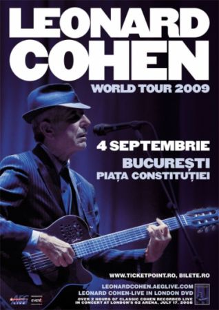 Leonard Cohen revine la Bucureşti