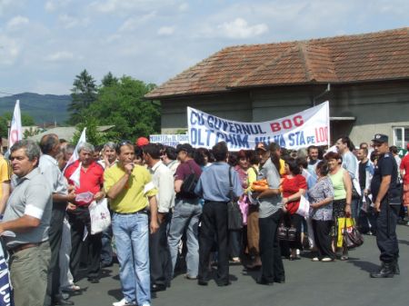 Proteste la Oltchim Râmnicu-Vâlcea