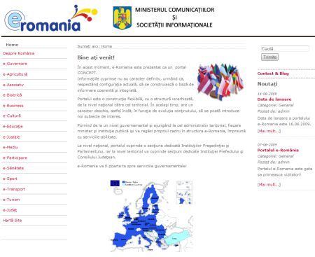 MCSI reia licitaţia de 10 milioane â‚¬ pentru portalul e-Romania