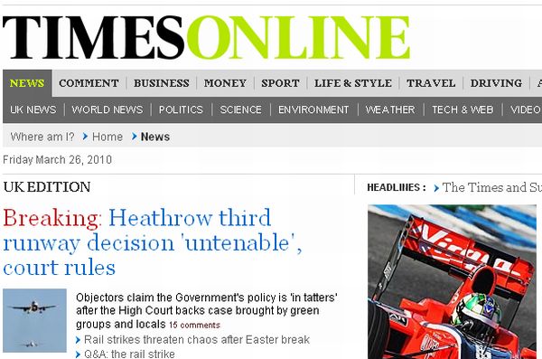 "The Times" introduce taxă pentru articolele online