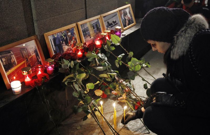 Zi de doliu în Rusia după atentatele de la metrou