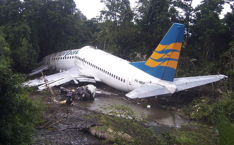 Aterizare ratată în Indonezia