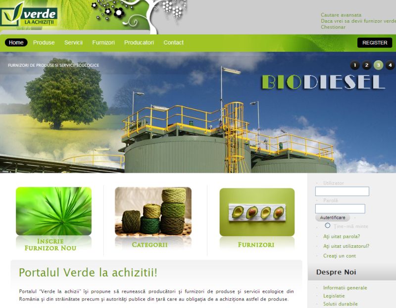 S-a lansat primul portal de achiziţii verzi