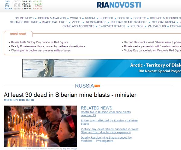 Tragedie înt-o mină din Rusia