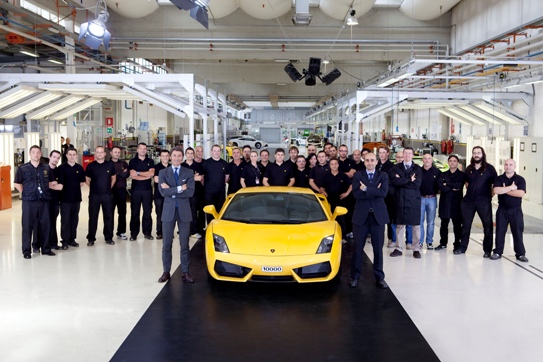 Record Lamborghini: 10.000 de unități Gallardo