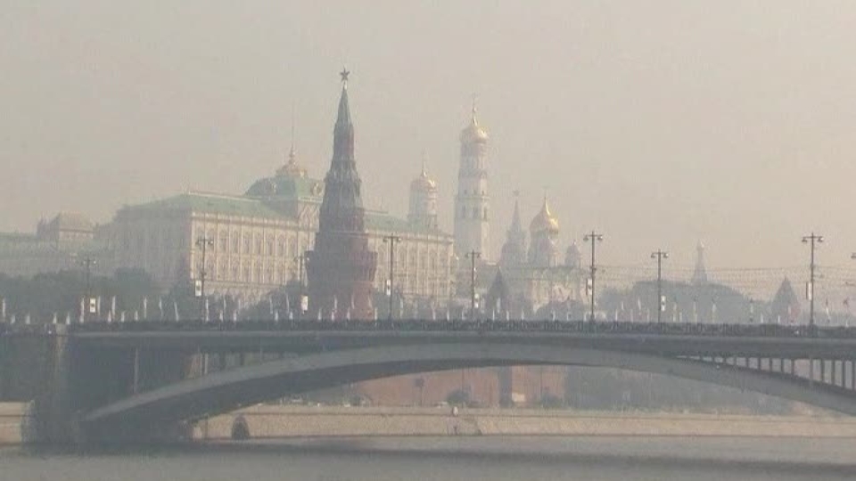 Moscova, învăluită în smog din cauza caniculei