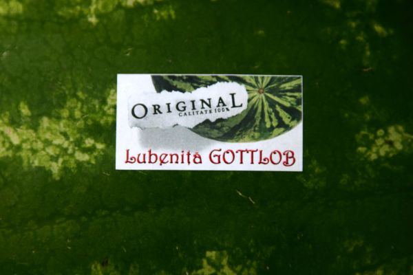 Primul pepene verde de Gottlob cu etichetă