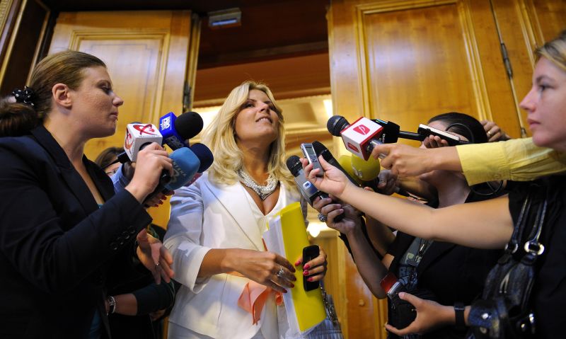 Elena Udrea: "Nu ştiu ce s-a întâmplat la Finanţe, eu vin de la Guvern"