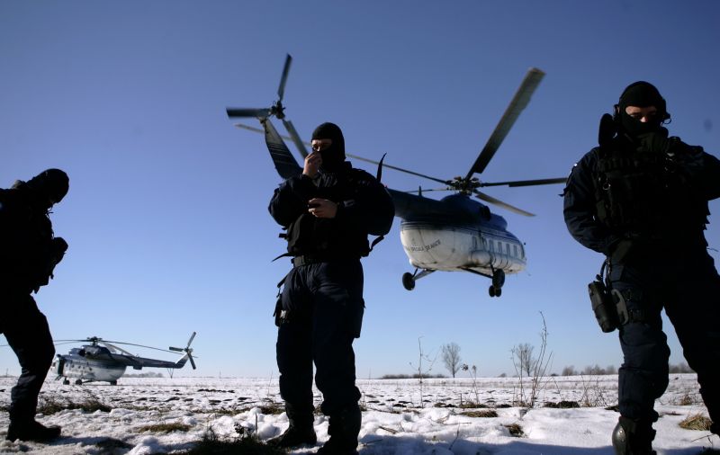 Elicopter prăbuşit în Delta Dunării