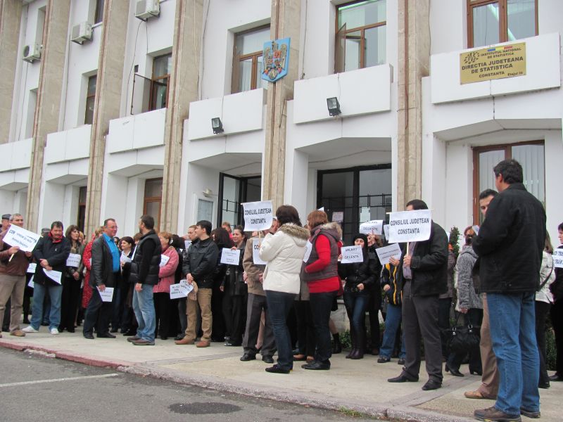 Încă o zi de proteste la Constanţa