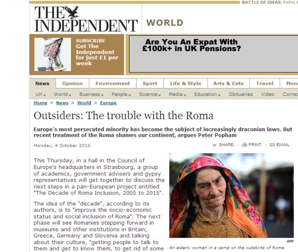 "The Independent": Romii, cea mai persecutată minoritate din Europa