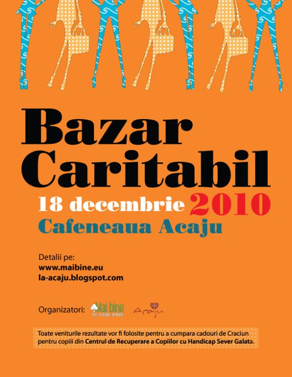 Bazar caritabil pentru copiii cu handicap