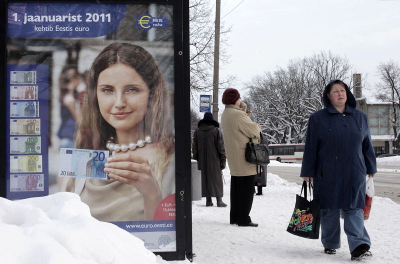 Optimism în mijlocul crizei: Estonia adoptă moneda euro