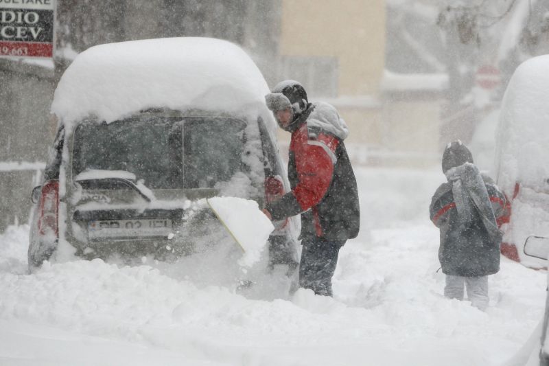 România, sub zăpadă