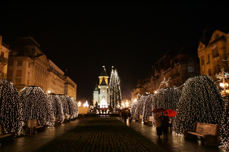 Timişoara, iluminată festiv