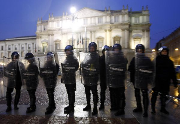 Violenţe la Scala din Milano