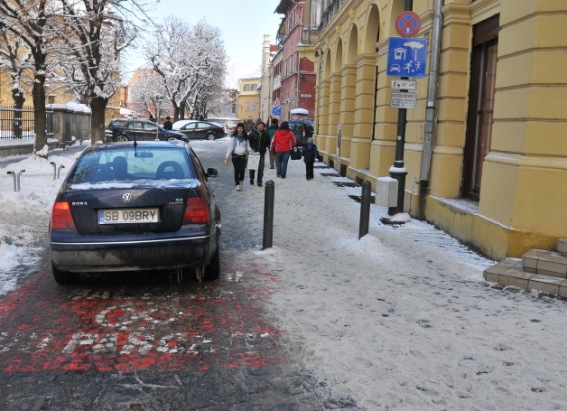 Primăria Sibiu plăteşte lipsa unui indicator rutier