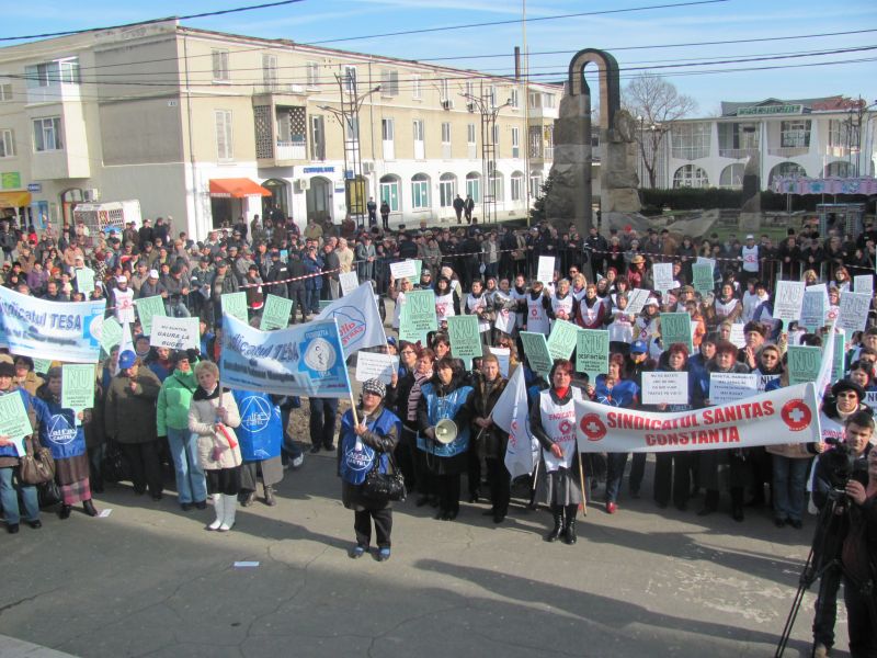 Protest la sanatoriul din Mangalia