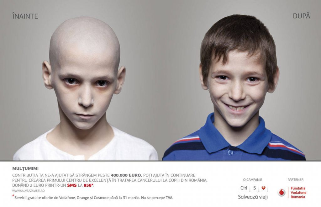 Copiii care suferă de cancer mai au nevoie de 175.000 de euro