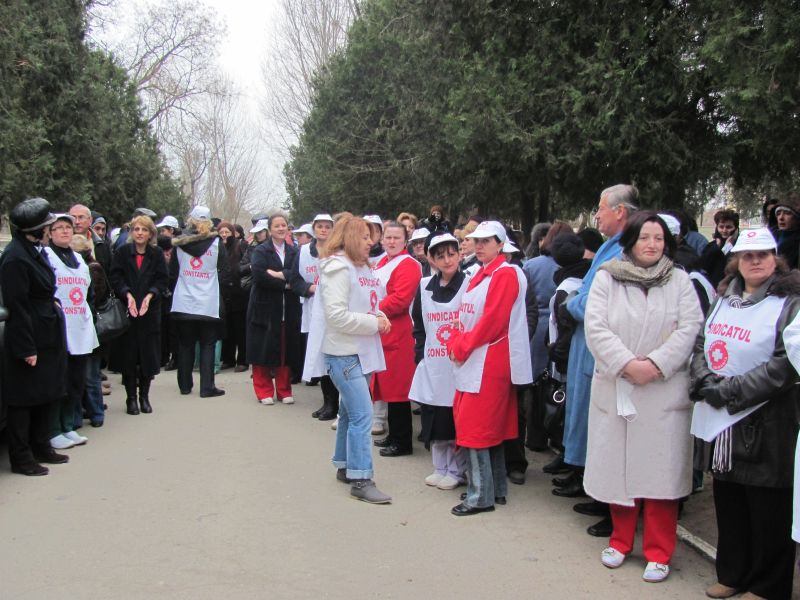 Protest la Spitalul TBC din Constanţa