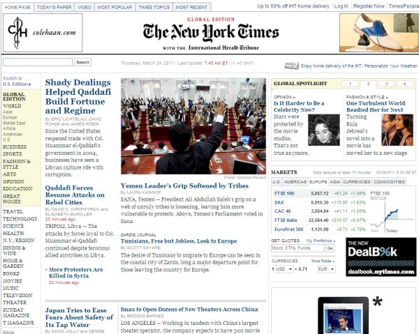 Taxă pentru conţinutul online din New York Times