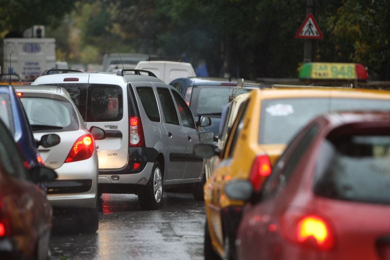 Circulaţia îngreunată pe A1, după un incendiu de vegetaţie