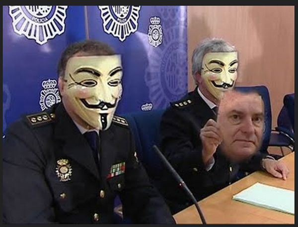 Hackerii Anonymus au atacat site-ul poliției spaniole