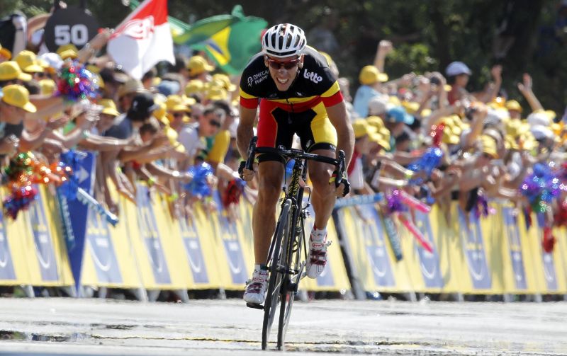 Philippe Gilbert, primul lider în Le Tour 2011