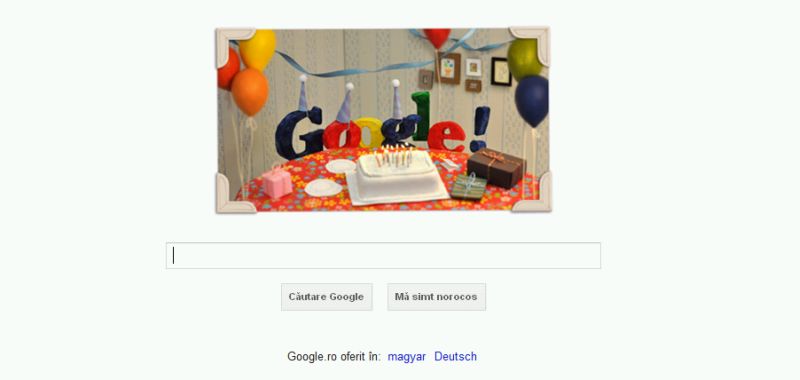 Google împlineşte 13 ani. VEZI cum arăta în prima zi | VIDEO