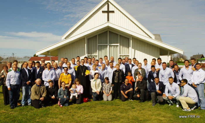 Rugbiştii români au mers la slujbă la biserica din Ashburton